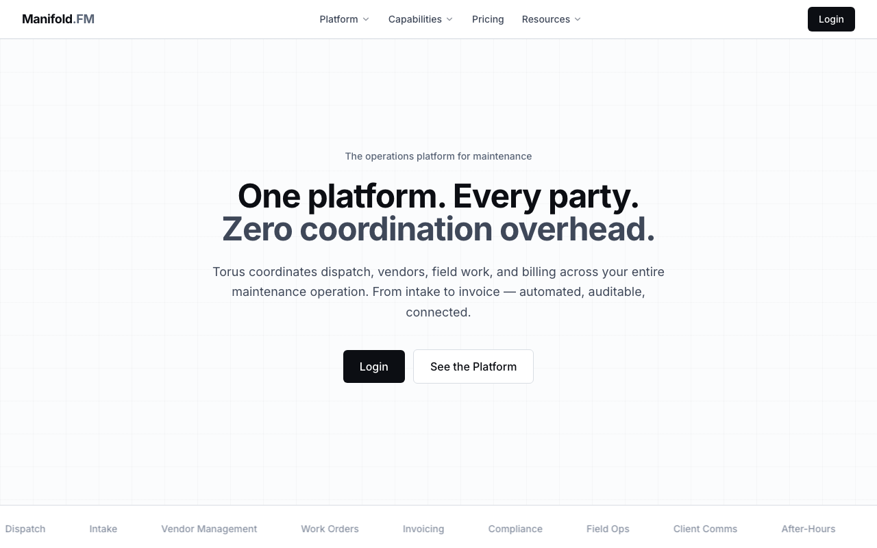 Manifold.FM live product site